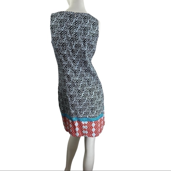 London Times Sleeveless Petite Shift Dress - Picture 5 of 10